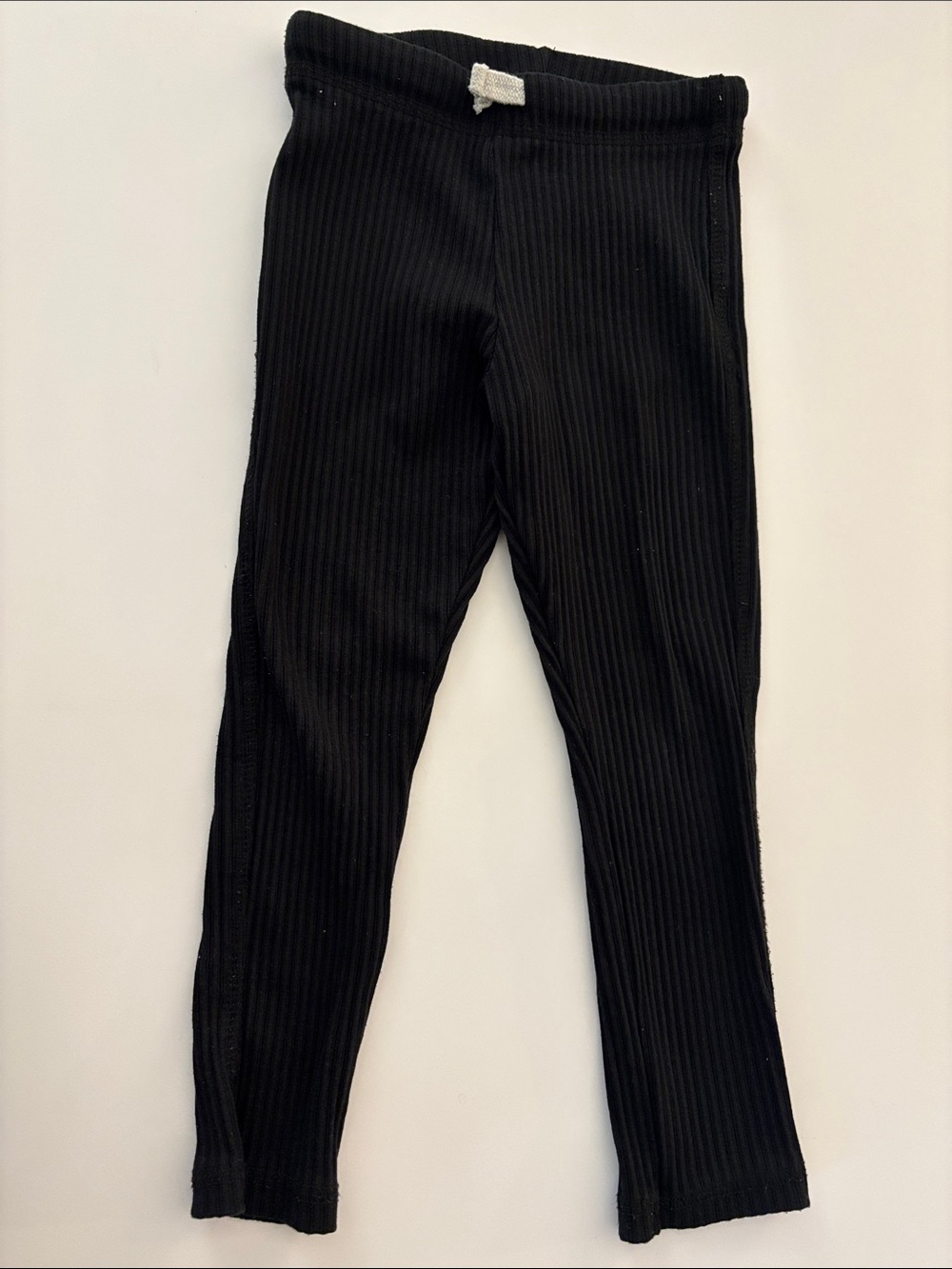Zara Kids Black Ribbed Leggings